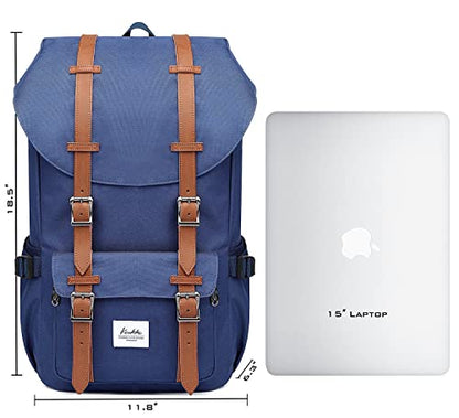 KAUKKO Unisex Ep5 Backpack, (Nblue 2pcs), 45 x 27 x 17cm (HxBxT), Minimal - color: (Nblue 2pcs), size: Large