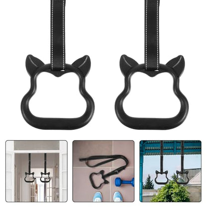 YARNOW Gymnastics Rings Pull-up Rings Set with Adjustable Straps Heavy Duty Plastic for Indoor and Outdoor Exercise Equipment Fitness Training
