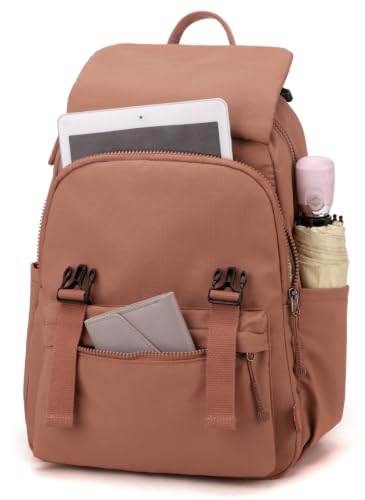 Backpack Purse for Women Small Backpack Nylon Travel Backpack (khaki) - color: Khaki