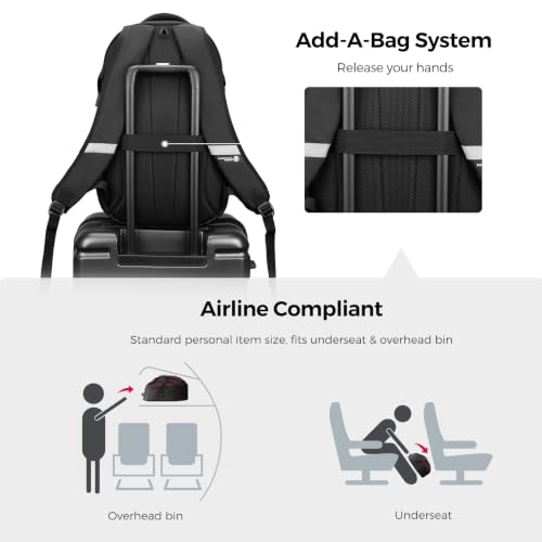 Swissdigital Design Laptop Backpack for Men with USB Charging Port SD803-44 - color: Angola Red/Black