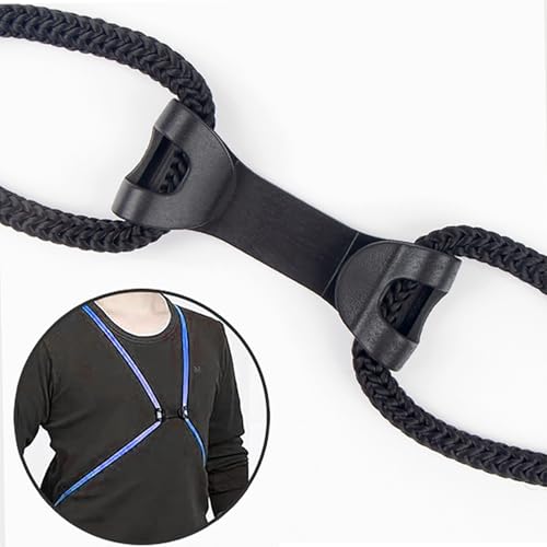 4PCS Drawstring Double Head Hook Buckles Backpack Retaining Chest Clip Sternum Strap Quick Release Plastic Buckle Sports Bag Backpack Rope Buckle Black