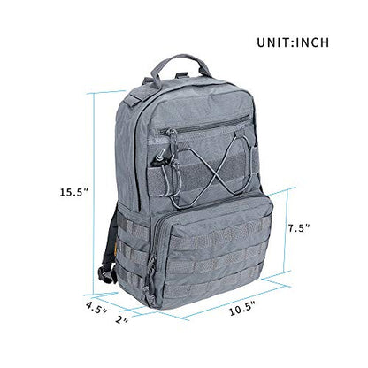 EXCELLENT ELITE SPANKER Outdoor Hydration Backpack for 3L Water Bladder - color: Grey