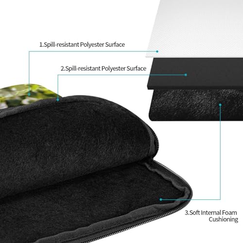 Custom Laptop Sleeve Bag with Logo Image Personalized Add Your Own Text Photo Laptop Case Business Briefcase with Zipper for Ultrabook, Notebook, Tablet(15nch) - color: Black, size: 15 inch