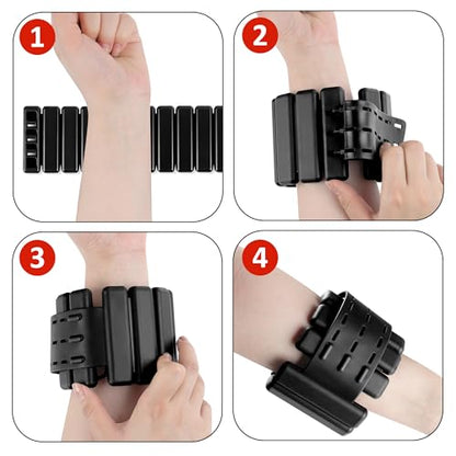 Ankle Wrist Weights Adjustable 2LB Set, Waterproof Weighted Arm Bands for Women Men Workout, Yoga, Pilates, Walking, Running