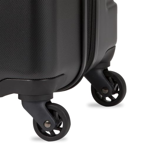 SwissGear 7366 Hardside Expandable Luggage with Spinner Wheels, Black, Carry-On 19-Inch - color: Black, size: Carry-On 19-Inch