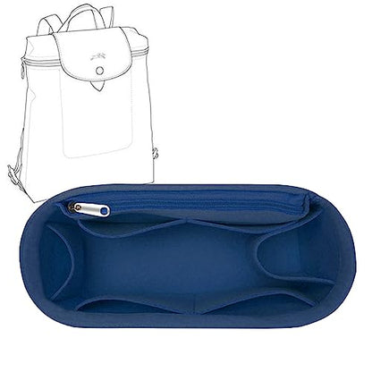 Lckaey Felt Bag Insert for Backpack, Purse Organizer - Blue - color: blue
