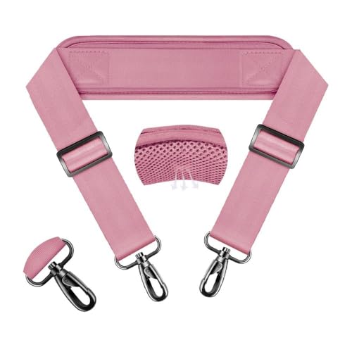 ZINZ 74" Shoulder Strap with Fixed Pad and Dual Balanced Buckles，Pink - color: Pink
