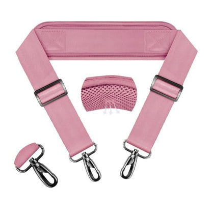 ZINZ 74" Shoulder Strap with Fixed Pad and Dual Balanced Buckles，Pink - color: Pink