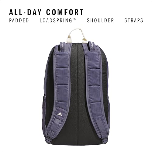 adidas Excel 7 School Backpack for Laptop, Gym and Travel, 34L, Preloved Violet/Wonder White/7.5, OSFA - color: Preloved Violet/Wonder White/7.5, size: One Size
