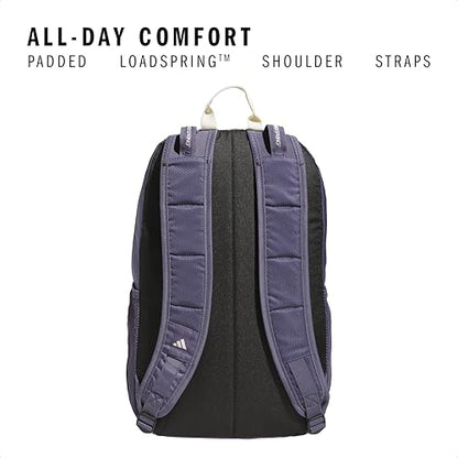 adidas Excel 7 School Backpack for Laptop, Gym and Travel, 34L, Preloved Violet/Wonder White/7.5, OSFA - color: Preloved Violet/Wonder White/7.5, size: One Size