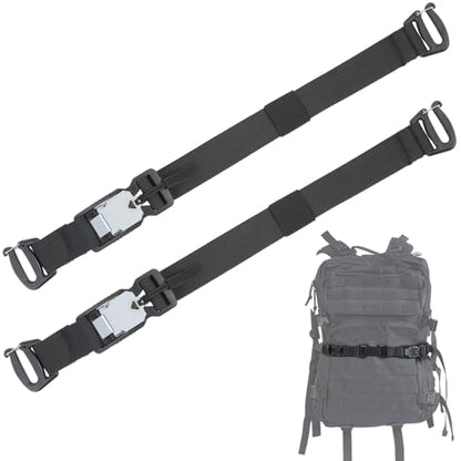 Tactical Molle System Backpack Straps - Adjustable 20.8" Pack Attachment Strap Accessories - size: 2 PCS (Magnetic Style)