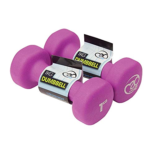 Fitness Mad Unisex's Neo Dumbbells - color: Purple, size: 1Kg
