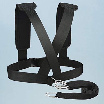 INOOMP Harness Trainer Power Sled Workout Harness Tire Pulling Harness Physical Training Resistance Rope Kit for Improving Stamina Agility Strength