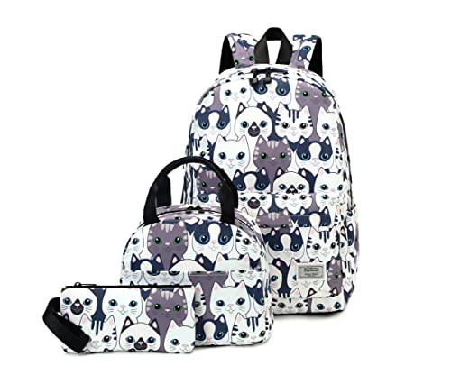 Joymoze Girls Backpack Set Cute School Bag for Girls Roomy Book Bag