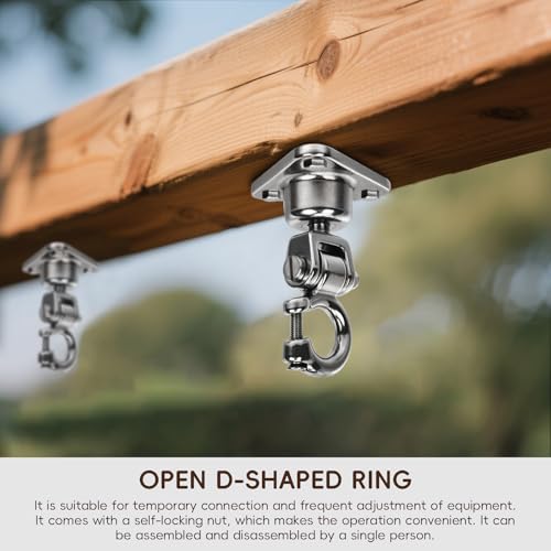 Swing Hanger Heavy Duty Hardware 360°+180°Rotation 1500LB Capacity Wood Playground Indoor Outdoor Hammock Chair Sandbag Porch Swing - size: style 2
