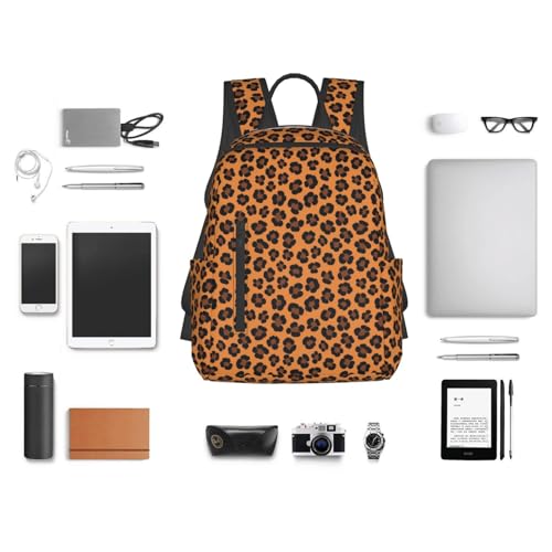 Anti Scratch Polyester Backpack Cheetah Print Brown Leopard, Smooth Surface Multipurpose Travel Pack for All Weather Daily Use Unisex - color: Picture (1184)