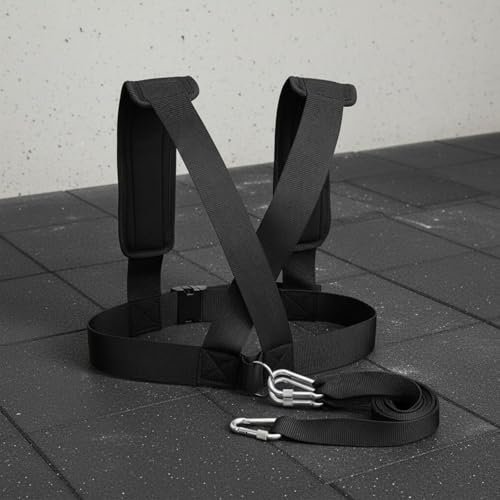 kowaku Speed Training Harness Adjustable Strength Training Vest Strap Multiple D-Rings Sled Harness for Athletes - style: Upgraded Version