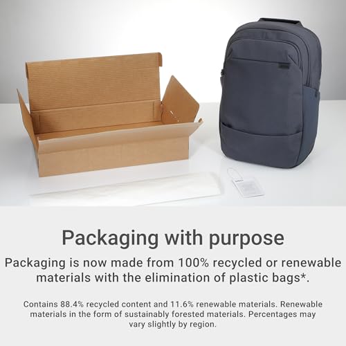 Dell Pro 14-16 Plus EcoLoop Urban Backpack - CP5625G - 27 liters, 16" Laptop Maximum, 2 x Side Pockets, 300D rPET Polyester Woven Fabric, Water Resistant, 52% Recycled Content - color: Gray 14-16"