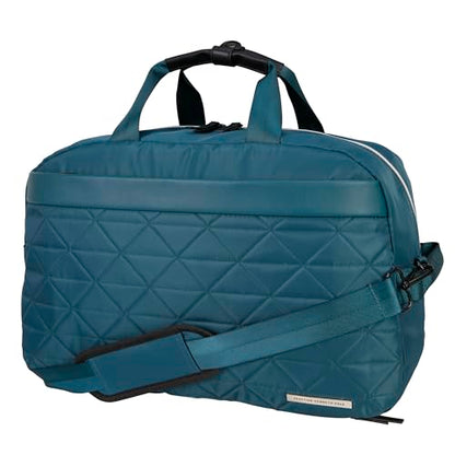 Kenneth Cole REACTION Emma 15" Convertible Duffel Carry On for Gym and Travel Bag, Deep Teal - color: Deep Teal, size: Carry-On 15-Inch