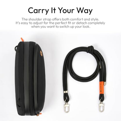 ULANZI YY08 Sling Bag Everyday Shoulder Bag Compatible With DJI Osmo Pocket 3/Pocket 4/GoPro/Insta360 Action Cameras, Vlog Photography Crossbody Portable Bag Small Camera Case w Detachable Strap, 2L - size: Grey 2L