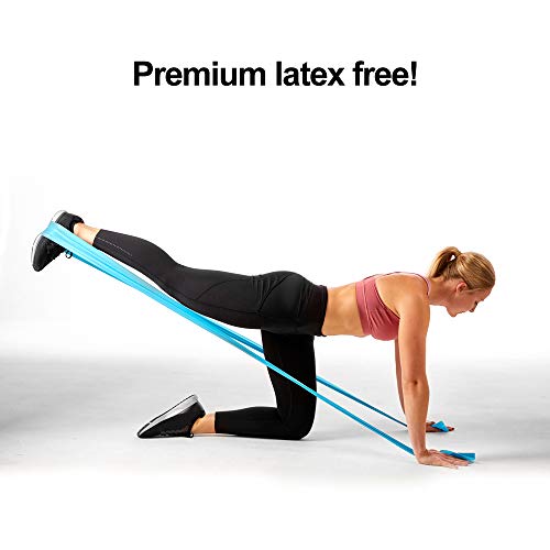 Resistance Band for Working Out | Super Exercise Bands 8,16,24 Yard Bulk Rolls |10 Strengths in Light Medium and Heavy Resistance Bands | Latex Free Workout Bands Including App and e-Book - size: 24 Yards, style: Medium +