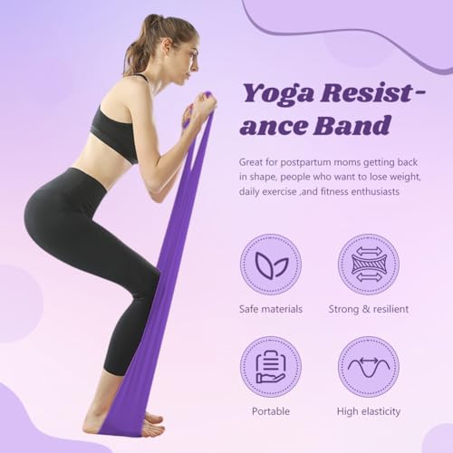 Pelvic Floor Muscle Trainer with Resistance Band, Hip & Pelvic Trainer Kegel Exerciser,Adjustable Inner Thigh Trainers Exercise Workout Equipment for Muscle Strengthening & Toning - color: Purple