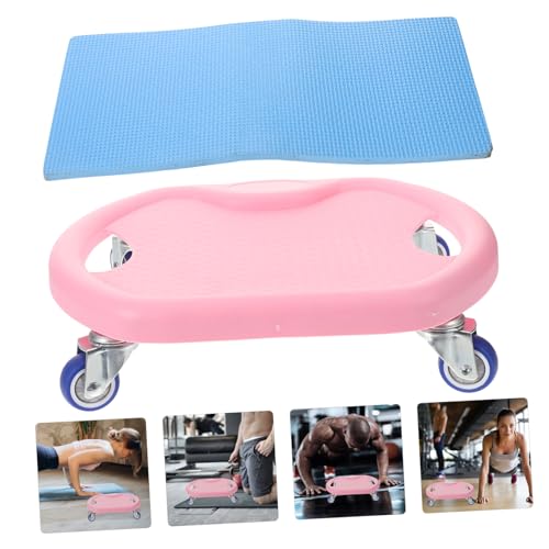 Abdominal Fitness Sliding Disc with Comfortable Handle and Complimentary Mat Mute Workout Sliders for Core Strength Training at Home Versatile Roller for Chest Arms Butt and Legs