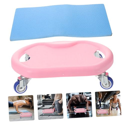 Abdominal Fitness Sliding Disc with Comfortable Handle and Complimentary Mat Mute Workout Sliders for Core Strength Training at Home Versatile Roller for Chest Arms Butt and Legs