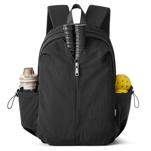 G4Free 20L Pickleball Bag for Women, Pickleball Paddle Backpack with Fence Hook, Work Travle Bag with 15" Laptop Compartment-Black - color: Black