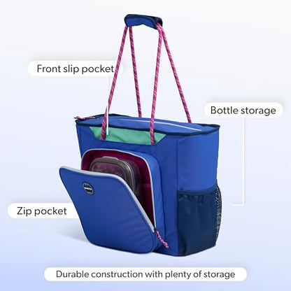 Igloo Soft Cooler Bag | Summit Series | Insulated Cooler Tote | Backpack Cooler - color: Electric Indigo 30 Can