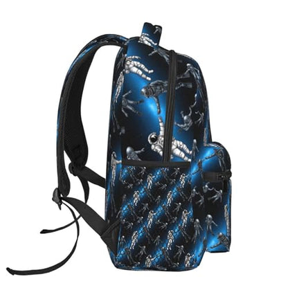 Lightweight Commuter Backpack Astronaut And Scuba Diver Art, Casual Laptop Daypack with Multi Pockets for Work, Trips and Daily Commute - color: Pattern (232)
