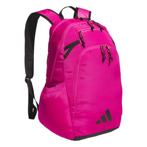 adidas Defender 5 Backpack for Sports, Gym, School and Travel, 33L, Team Shock Pink 2/Black, OSFA - color: Team Shock Pink 2/Black