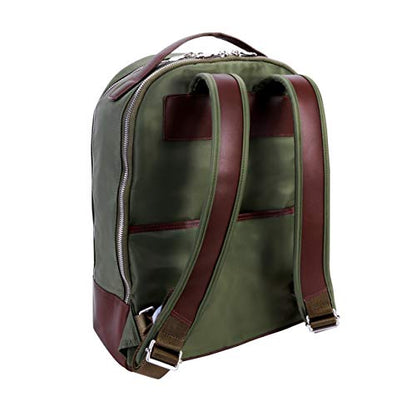 McKlein Parker, 15" Backpack Laptop Briefcase, Laptop & Tablet, Travel Business Backpack & Cross-Body, Dual Compartment Laptop/Computer & Tablet Backpack Bag Case - color: Green