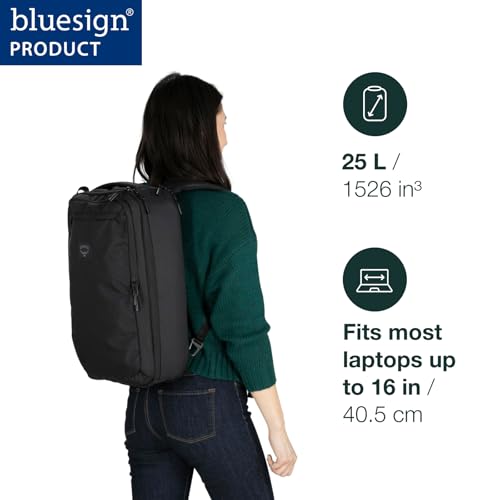 Osprey Aoede 25L Commuter Briefcase Backpack, Antique Blue - color: Antique Blue