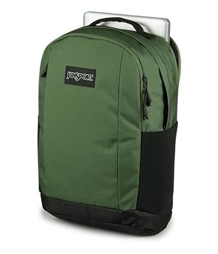 JanSport Inbound Pack – Large Main Compartment, Dual Water Bottle Pockets, and Dedicated 15-Inch Padded Laptop Pocket, Cargo Green - color: Cargo Green