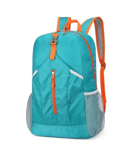 Travel lightweight foldable backpack hiking backpack splash proof compact travel backpack day pack (peacock green), middle - color: Peacock Green