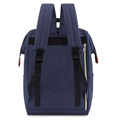 Himawari Laptop Backpack Travel Backpack With USB Charging Port Large Diaper Bag Doctor Bag School Backpack for Women&Men(9001-Navy Blue) - color: 9001-navy Blue
