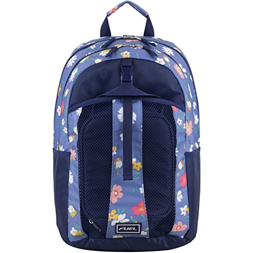 FUEL Teens Student Water Resistant Backpack Set Lunch Bookbag Bag Soft Reusable Insulated Cooler Lunch Box Thermal Travel Office Lunch Bag,Purple Flowers - color: Dfb