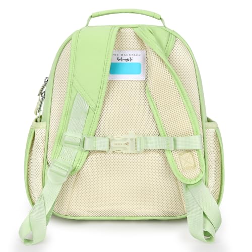 mibasies Girls Backpacks Ages 5-8: Quilted Backpack for Kids - Cute 15 Inches Bookbag for Kindergarten Elementary School Daisy Green - color: Daisy Green, style: Kids-15"h