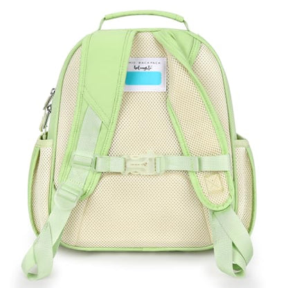 mibasies Girls Backpacks Ages 5-8: Quilted Backpack for Kids - Cute 15 Inches Bookbag for Kindergarten Elementary School Daisy Green - color: Daisy Green, style: Kids-15"h
