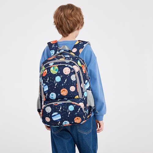 abshoo Lightweight Elementary School Backpack For Boy Kindergarten Boys Bookbag Solar System Kids School Bags (Space Planet) - color: Space Planet