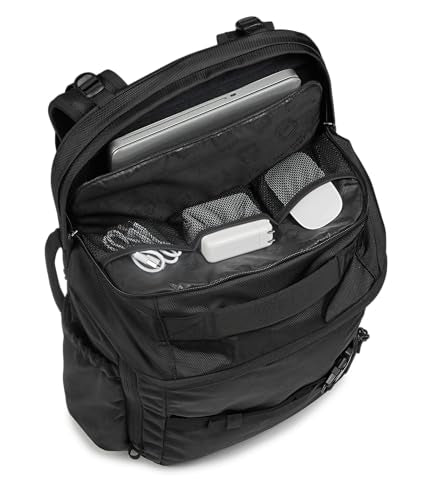 JanSport Venture Pack – Travel Pack With Large Main Compartment with Compression Straps, Dual Water Bottle Pockets, Padded Hip Belt & Luggage Trolley Pass-Through, Black - color: Black, style: Venture Pack
