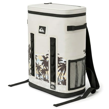 Quiksilver Cooler, 24 Cans, 48H Insulated Cooling, Leak Proof, Waterproof IPX7, Heavy Duty Cooler Bag for Beach, Camping, Fishing - color: Tropicamo, size: 20L
