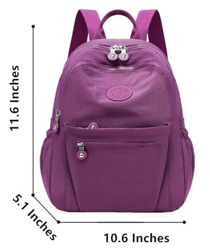 Mini Backpack Purse for Women, Stylish Daypack Shoulder Bag, Small Lightweight Daypack for Work Travle College (A- Purple) - color: A- Purple