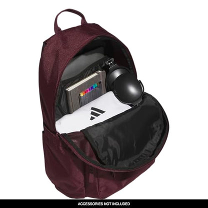 adidas Lineage Backpack for Laptop, School and Travel, 22L, Maroon/Black, OSFA - color: Maroon/Black
