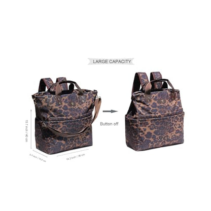 Diaper Backpack Totepack Crossbody 3 in 1 Laptop Tote with Insulated Pocket - color: Multicolor