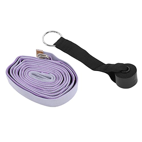 Yoga Stretching Strap, Yoga Strap for Flexibility and Balance, 3.1m Oxford Cloth Leg Stretcher with Foam - Covered Snap Ring, for Dance Gymnastics Physical Therapy and - color: Purple