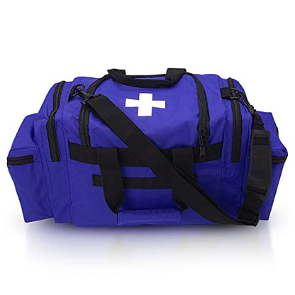 ASA TECHMED First Aid Responder EMS Emergency Medical Trauma Bag Deluxe, Blue - color: Blue