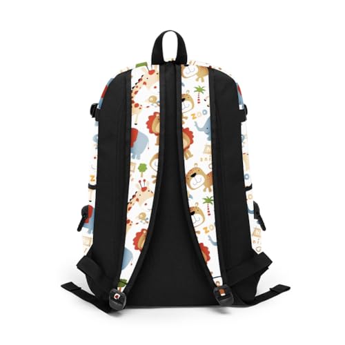rickyh style School Backpack Travel Bag for Men & Women Lightweight College Back Pack with Laptop Compartmen - color: 01laohu