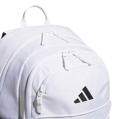 adidas Amplifier Backpack for Laptop, School and Gym, 28L, White/Black/Bungie, OSFA - color: White/Black/Bungie